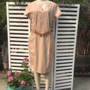 Ellen Tracy beige dress